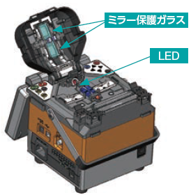 EDおよびミラー保護ガラスの清掃