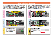 FAコネクタ用メカニカルストリッパ外被把持部材セット時の注意点