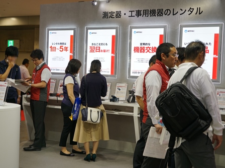 様々なジャンルの機器を多数展示